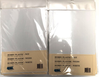 Ca. 116x Wit hobby plastic